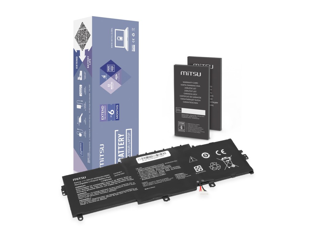 Bateria Mitsu do Asus Zenbook UX433FA, UX433FL, UX433FN