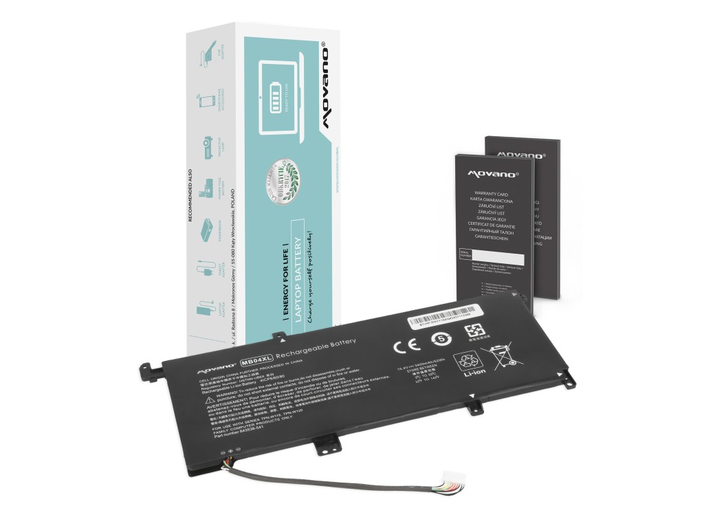 Bateria Movano do HP Envy 15-aq, 15t-aq,  x360 15-ar