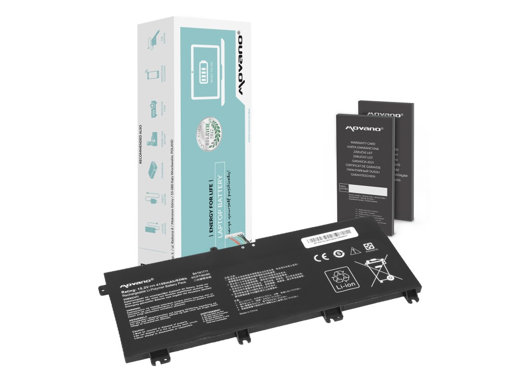 Bateria Movano do Asus ROG Strix GL503V, GL703V, FX705D