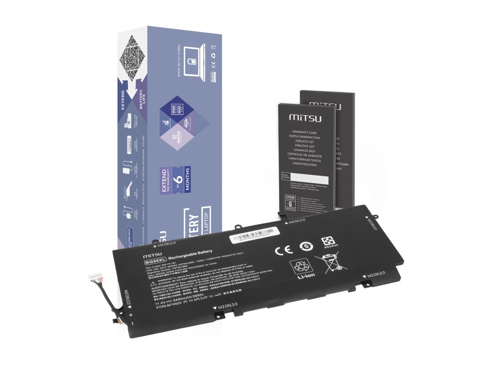 Bateria Mitsu do HP EliteBook Folio 1040 G3