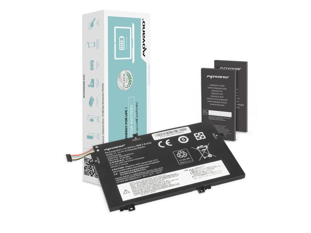 Bateria Movano do Lenovo ThinkPad L14, L15, L480, L580