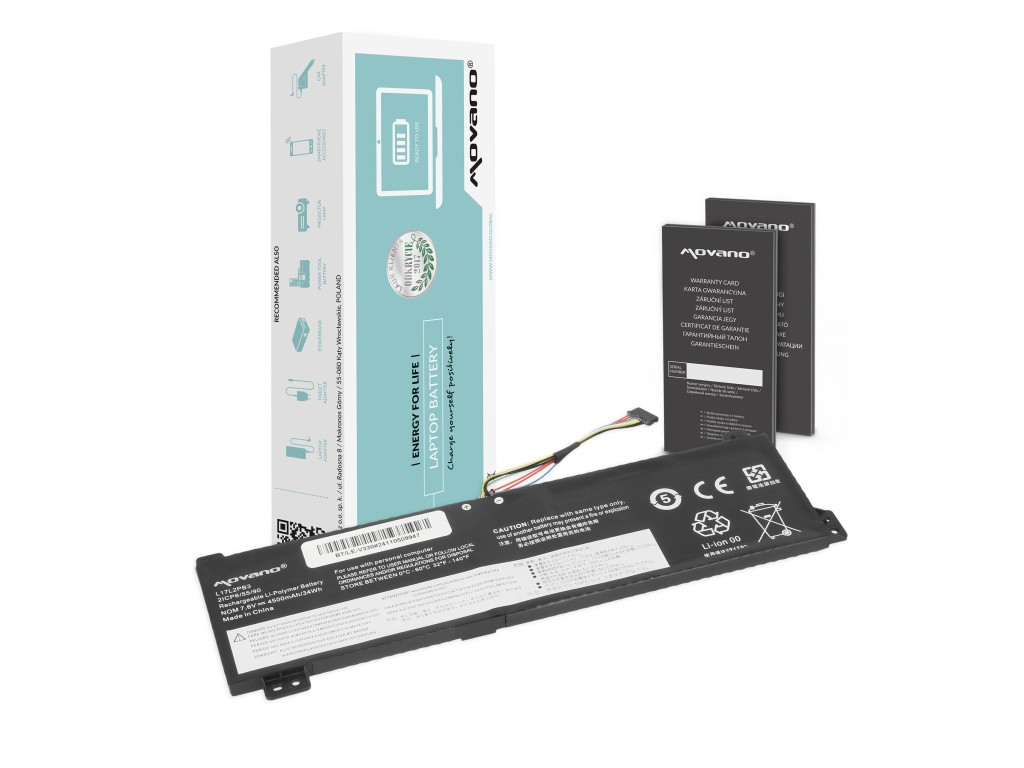 Bateria Movano do Lenovo V130-15IGM, V330-15IKB