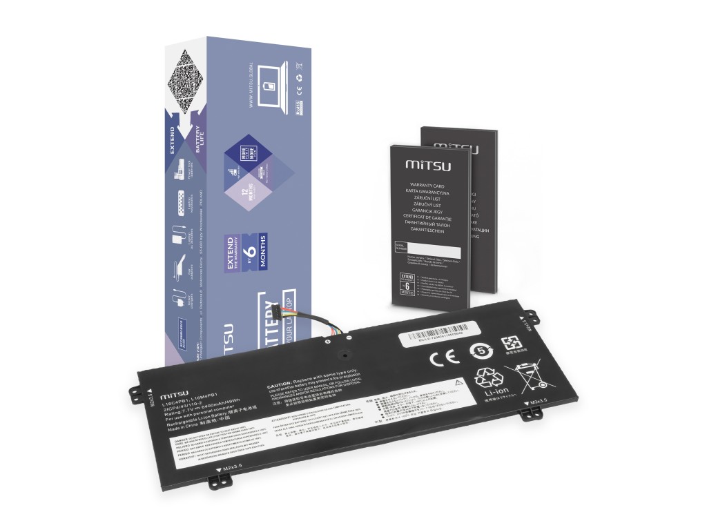 Bateria Mitsu do Lenovo Yoga 720-13IKB, 730-13IKB