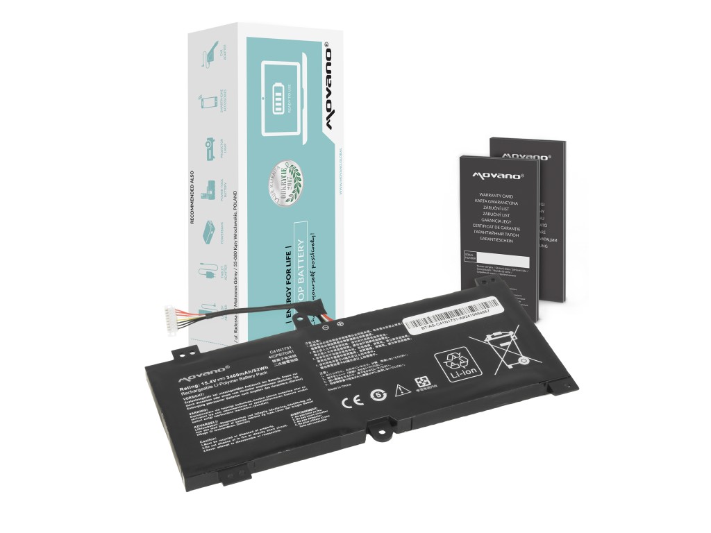 Bateria Movano do Asus ROG Strix GL504GM, GL504GS, GL504GV