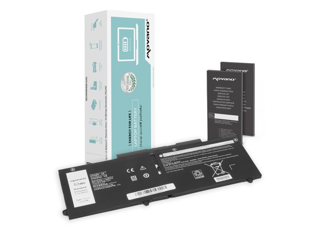 Bateria Movano do Dell Latitude 5330, 7330, Precision 15 3570