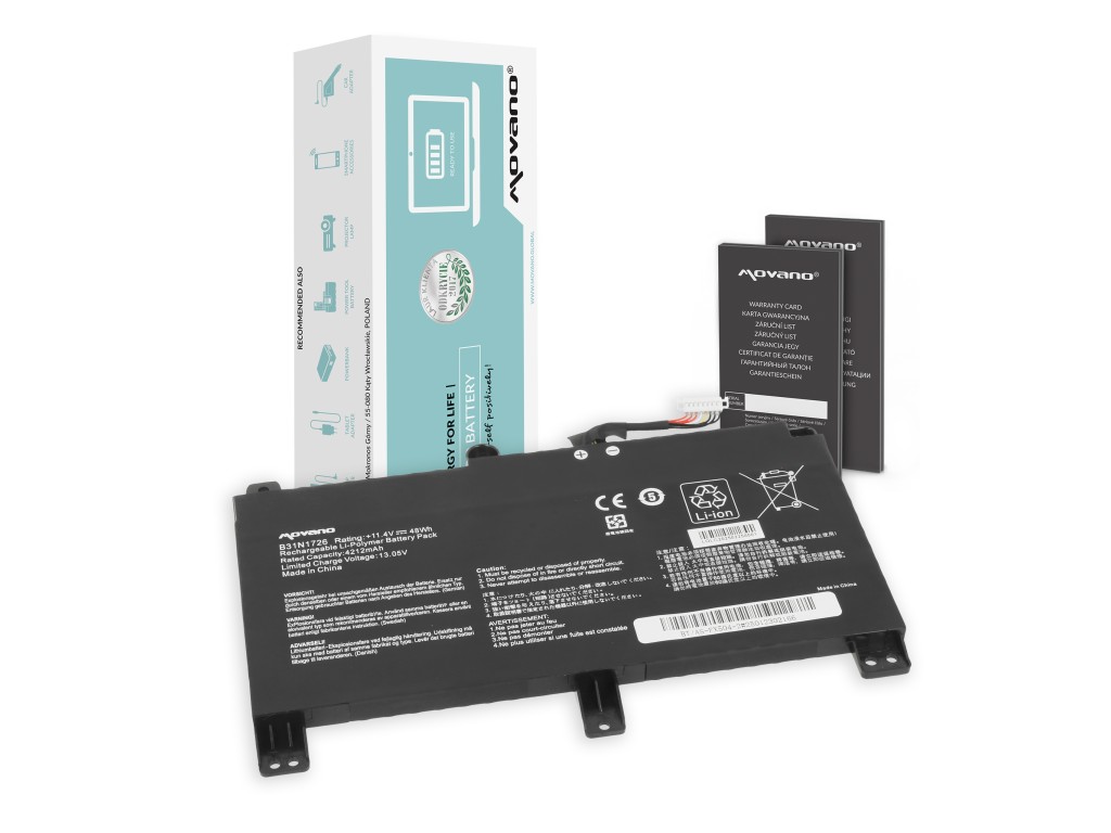 Bateria Movano do Asus TUF FX504, FX505, G531G