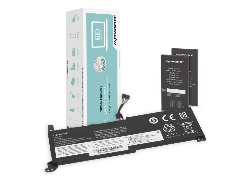 Bateria Movano do Lenovo V14 V15 V17, IdeaPad 3
