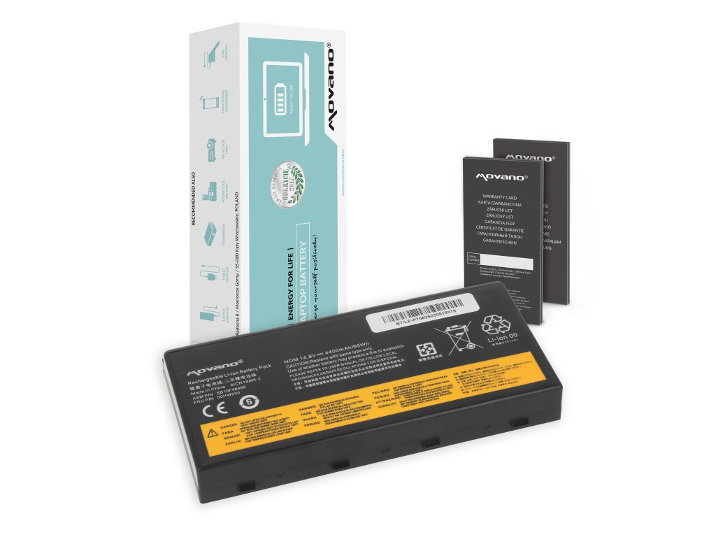 Bateria Movano do Lenovo ThinkPad P70, P71