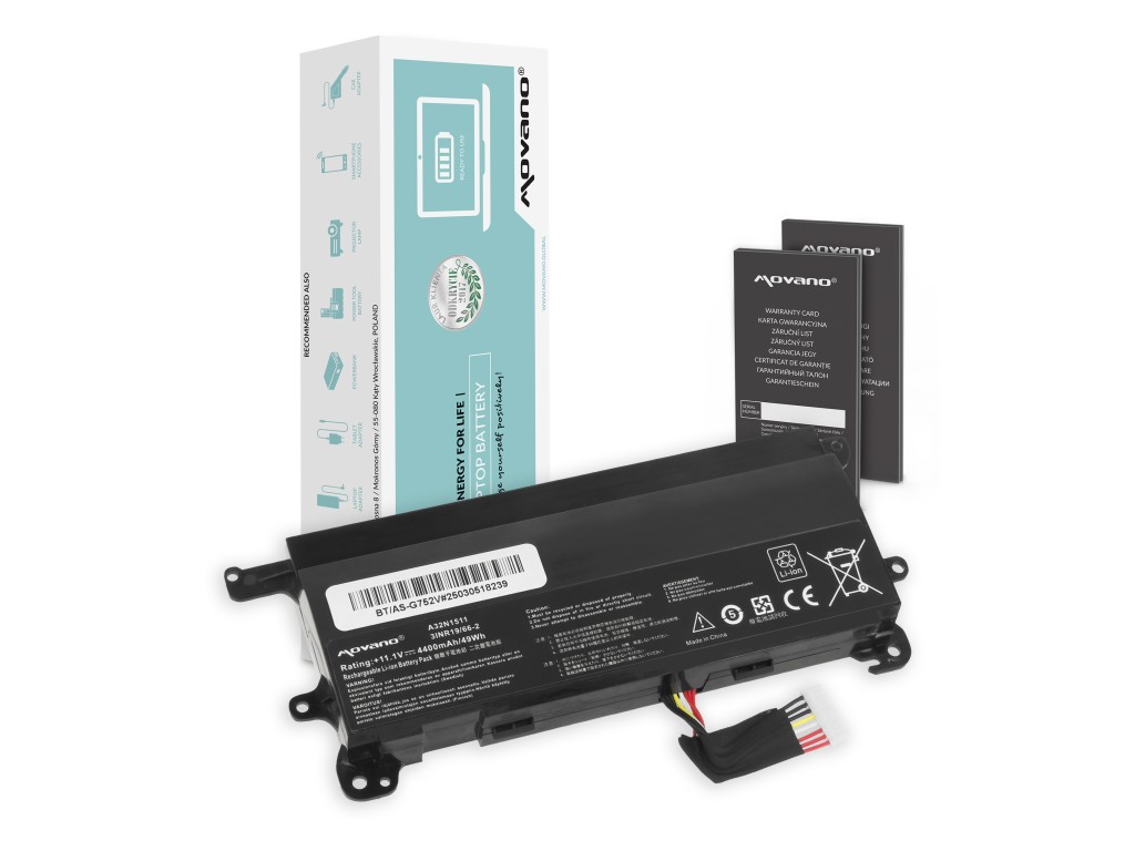 Bateria Movano do Asus ROG G752V, G752VL, G752VY