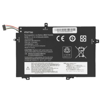 Bateria Mitsu do Lenovo ThinkPad L14, L15, L480, L580