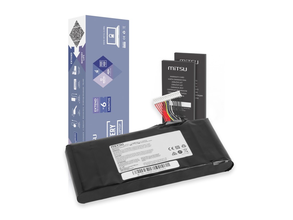 Bateria Mitsu do MSI Leopard GP65, GT72, GT76, WT72