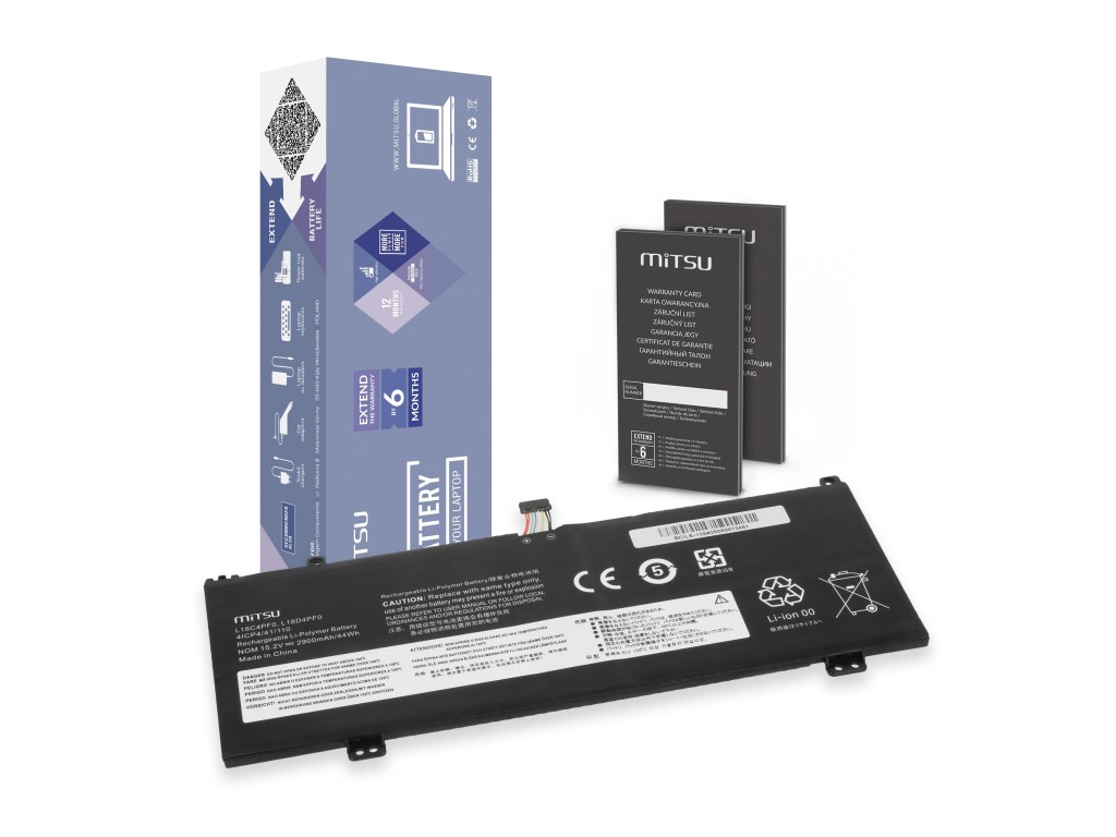 Bateria Mitsu do Lenovo ThinkBook 13s G4 ARB, 13s IWL