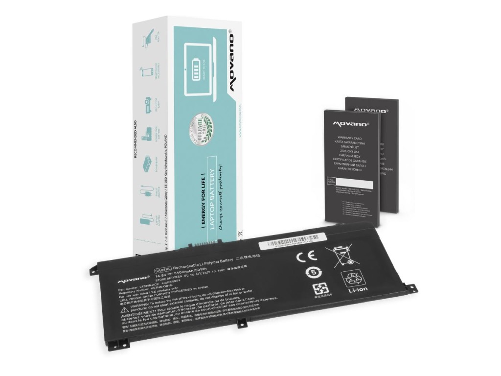 Bateria Movano do HP Envy X360 15-dr, 15-ds, 15-fh