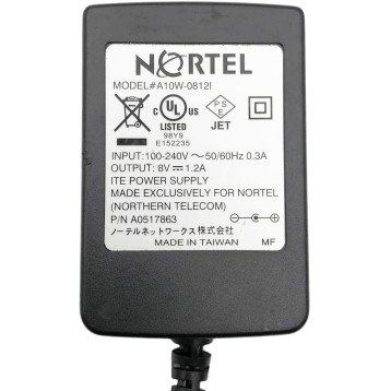 Oryginalny zasilacz NORTEL A10W-0812 Oryginalny zasilacz NORTEL A10W-0812