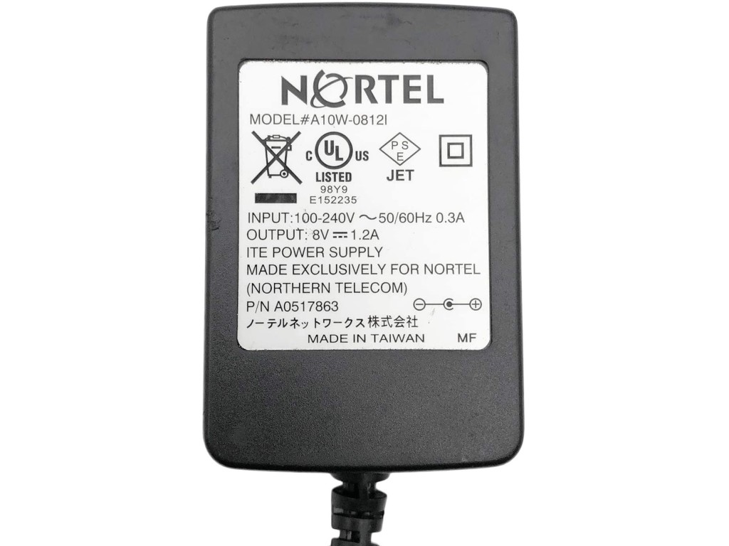 Oryginalny zasilacz NORTEL A10W-0812