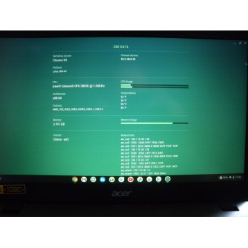 Laptop Acer Chromebook CP5-471 dysk SSD