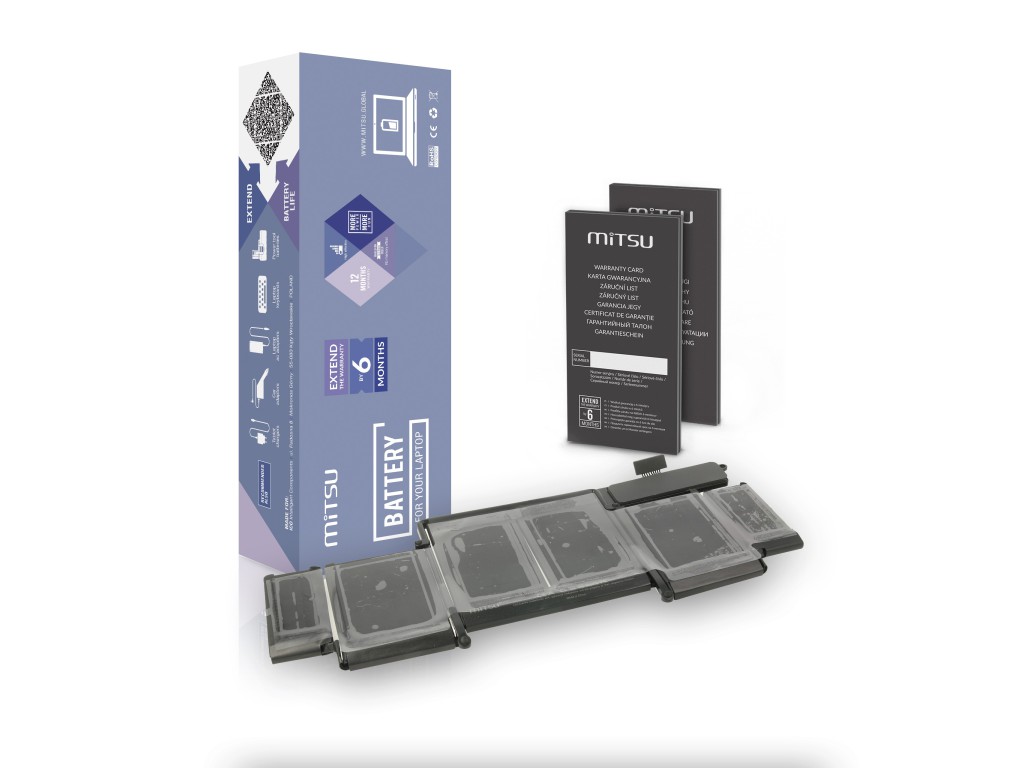 Bateria Mitsu do Apple MacBook Pro 13 A1502
