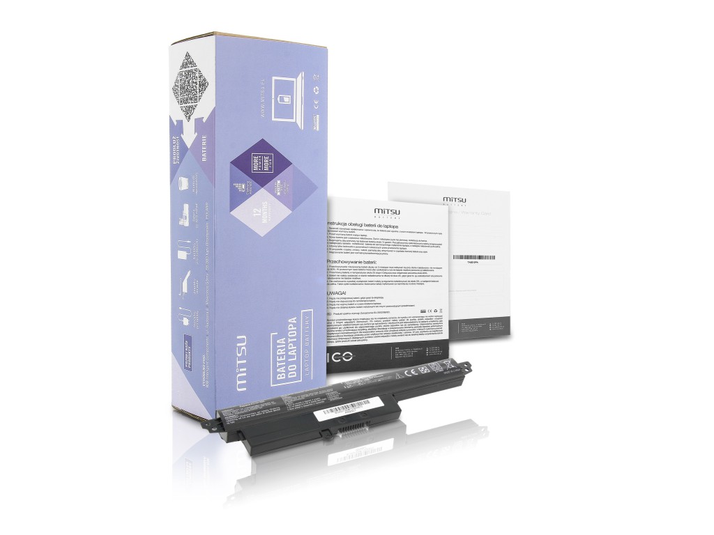 Bateria Mitsu do Asus Vivobook S200, X200
