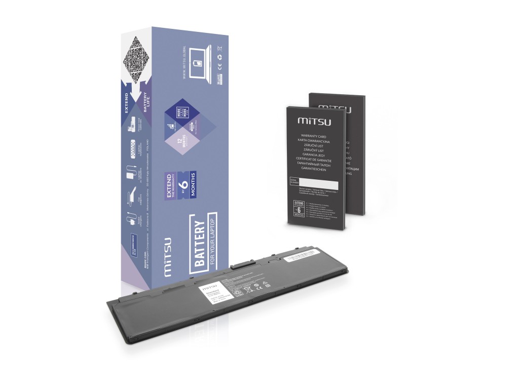 Bateria Mitsu do Dell Latitude E7240, E7250
