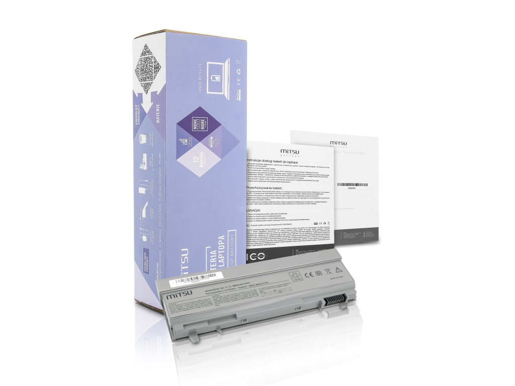 Bateria Mitsu do Dell Latitude E6400 (6600mAh)