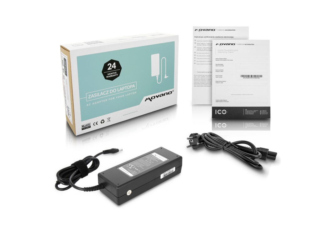 Zasilacz Movano 19v 6.3a (5.5x2.5) 120W do Asus, Toshiba, MSI, itd