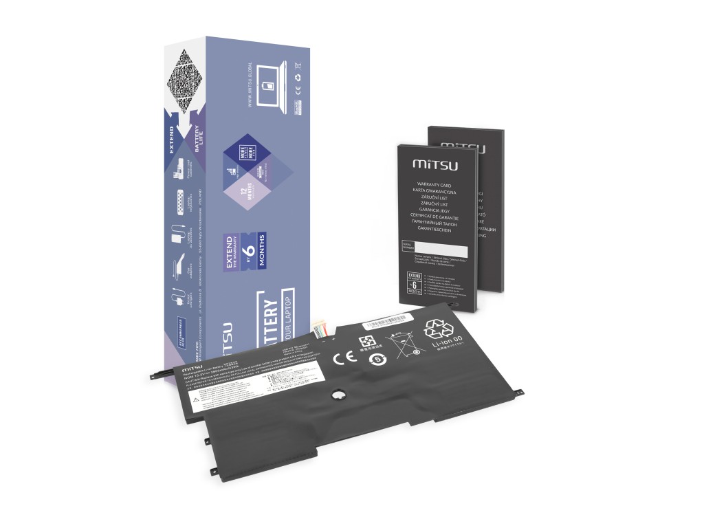 Bateria Mitsu do Lenovo ThinkPad X1 Carbon 14 (gen2, gen3)