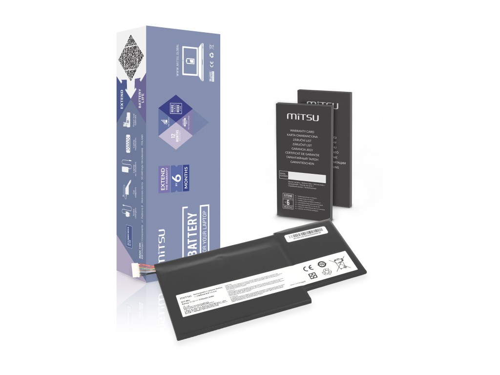 Bateria Mitsu do MSI GS63VR GS73VR - BTY-M6J BTY-U6J