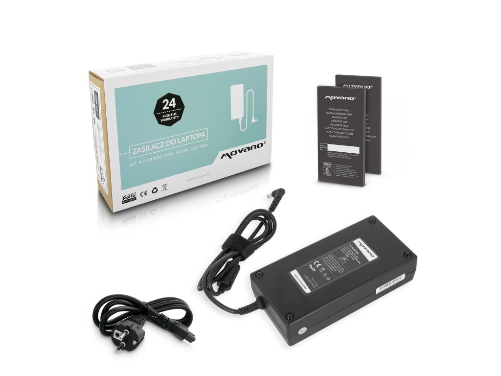 Zasilacz Movano 19.5v 11.8a (6.0x3.7 pin) 230W do Asus