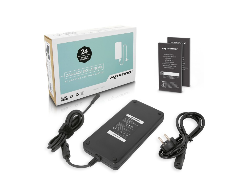 Zasilacz Movano 20v 14a (6.0x3.7 pin) 280W do Asus