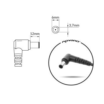Zasilacz Movano 20v 14a (6.0x3.7 pin) 280W do Asus