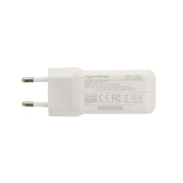 Zasilacz Movano 30W USB type C USB-C (white)