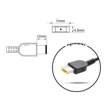 Zasilacz Mitsu 20v 8.5a (prostokątny 11.0x4.5 pin - Yoga) 170W do Lenovo