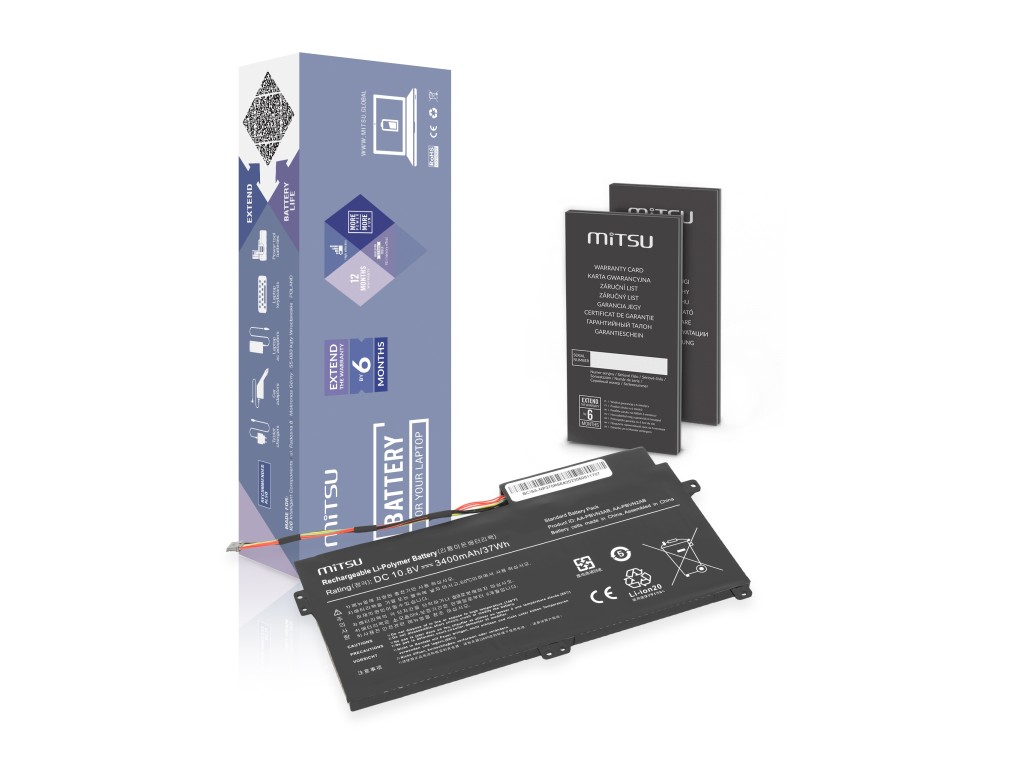 Bateria Mitsu do Samsung NP370R5E, NP450R5E, NP510R5E