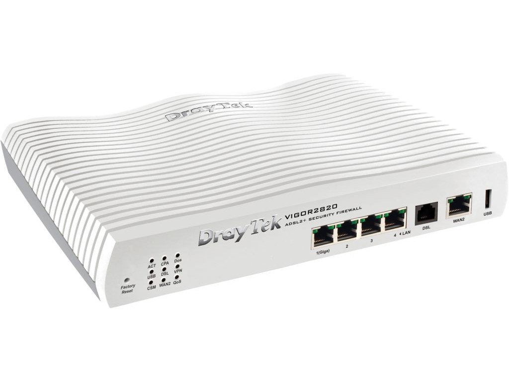 ROUTER DRAYTEK VIGOR 2820 2xWAN FIREWALL USB