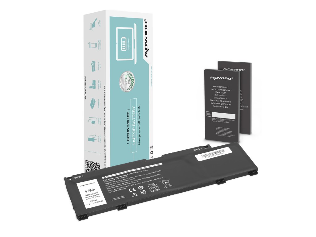 Bateria Movano do Dell G3 15 3500, G5 15 5500, Inspiron 14 5490