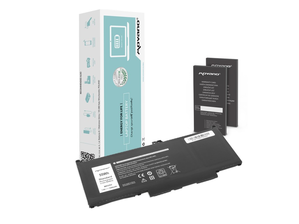 Bateria Movano do Dell Latitude 5300, 5310, 7300