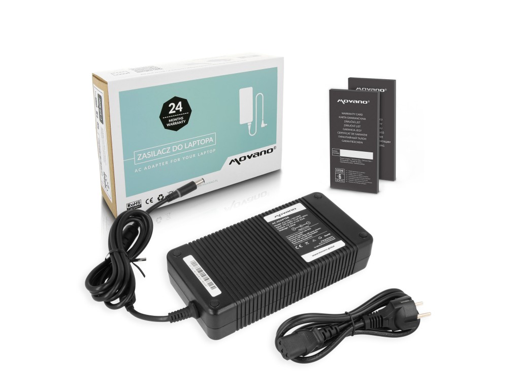 Zasilacz Movano 19.5v 16.92a (7.4x5.0 pin) 330W do Dell