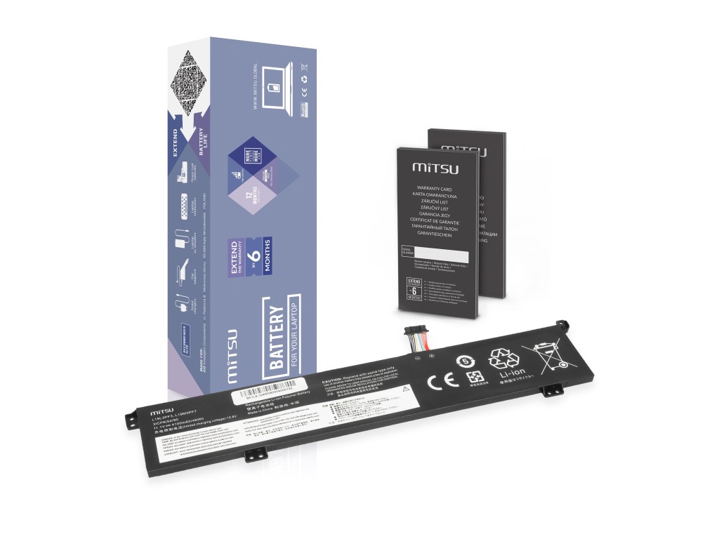 Bateria Mitsu do Lenovo IdeaPad Gaming 3, Creator 5, ThinkBook 15p