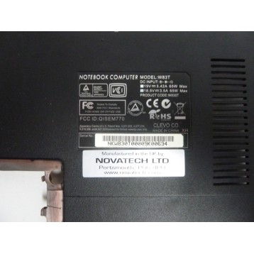 Obudowa dolna do laptopa Novatech CR720 MS-1736